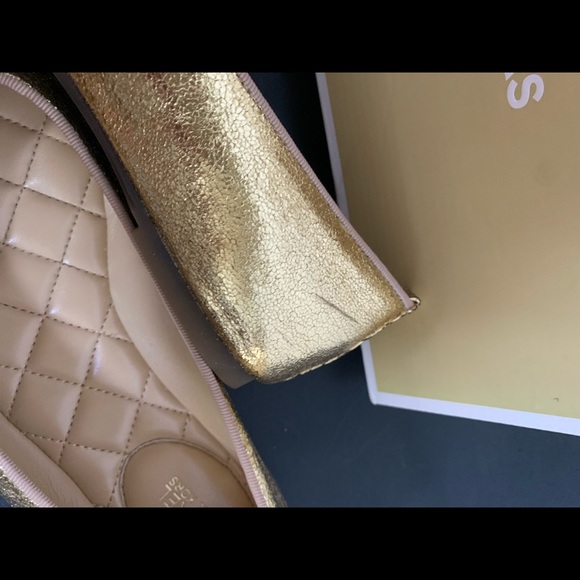 Michael Kors Gold Lara Ballet Flat 🥳Host Pick🛍🤟🏼🚀🌴🌹 - Picture 6 of 9